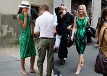 If You’re Thinking About…….Green Sleeveless Print Dresses