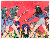 Drawings by artist Hellen Jo