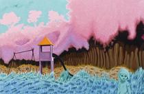 in the grass playground art peter land